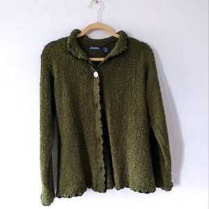 Vintage Wind River Green Cardigan